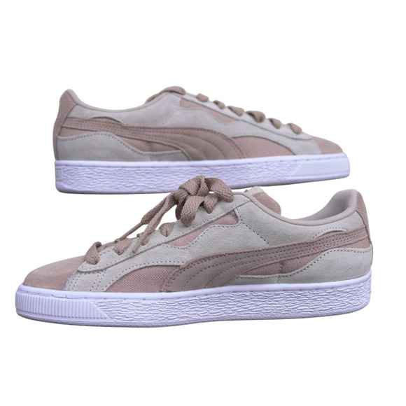 Puma Suede Classic Sneakers Cream & Tan Women’s US 8.5 NWOT Soft Fall Neutral - Picture 1 of 16